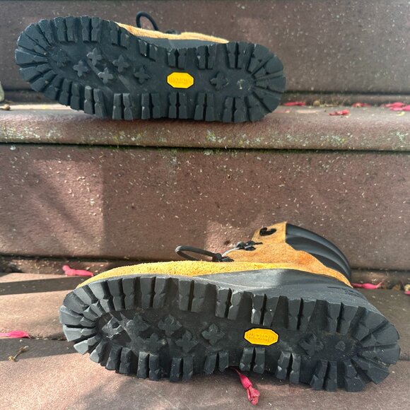 The North Face Cryos Size 7 Waterproof Winter Boots Brown Distressed Leather - Picture 3 of 6